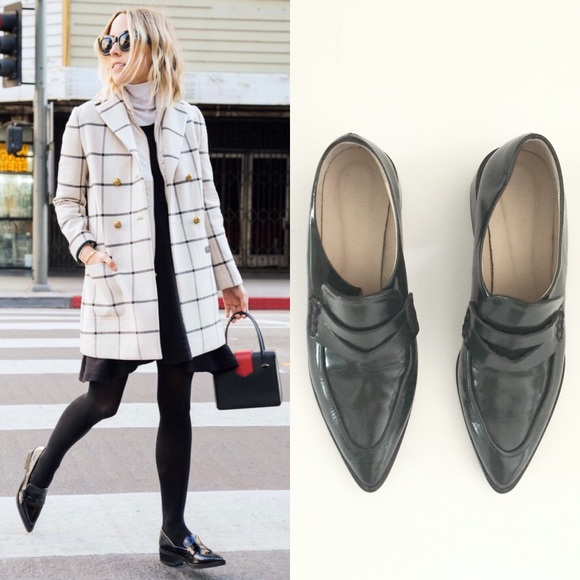 hunter backless penny loafer